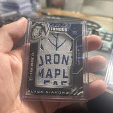 2022-23 Upper Deck Black Diamond Team Logo Jumbo Frank Mahovlich HOF