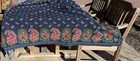 Beauvillé's tablecloth French Linen Navy Floral excellent 66' x 56' rectangle — photo 8