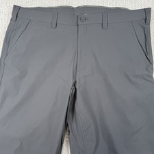 NEW Eddie Bauer Men  s 38x32 Classic Straight Leg Regular Fit Gray Nylon Pants