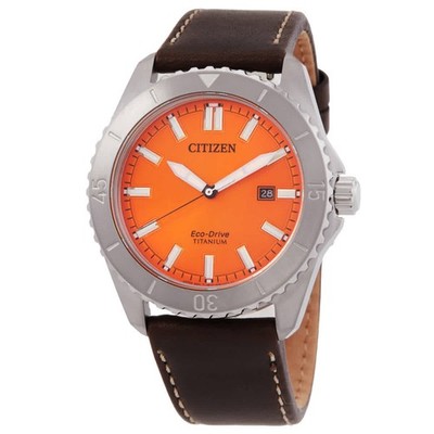 Citizen Weekender Quartz Orange Dial Men's Watch AW1840-09X | eBay