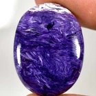 100% Natural Purple Charoite Oval Cabochon Gemstone 40.70Cts. 24mm. 32mm. 05mm.