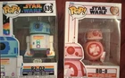 LOT Of 2  Funko POP Star Wars:   Pride /Rainbow R2D2  &  Pink. BB-8