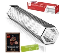 LIZZQ Premium Pellet Smoker Tube 12 inches - 5 Hours of Billowing Smoke - NEW