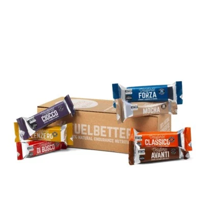Veloforte Family Box, 100% Natural Energy Bars, Great Taste Award Winners
