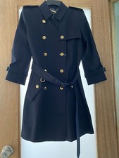 Givenchy Double-breasted Trench Coat Marine Jacket Dark Navy Blue Fr38/us6