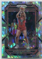 2023 Panini Prizm WNBA MONIQUE BILLINGS Silver Cracked Ice #62 ATLANTA DREAM