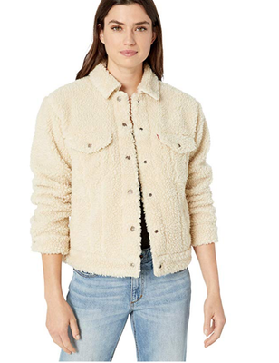 levi's fluffy jacket