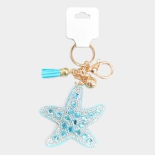 Blue Starfish Keychain / Handbag Charm