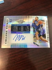 2019-20 Contenders Draft Rookie RC Auto Optic Autograph Prizm /20 PJ Washington