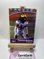CAMERON MCGRONE 2021 Sage Hit Premier Draft Rookie RC PURPLE SP #72 Patriots