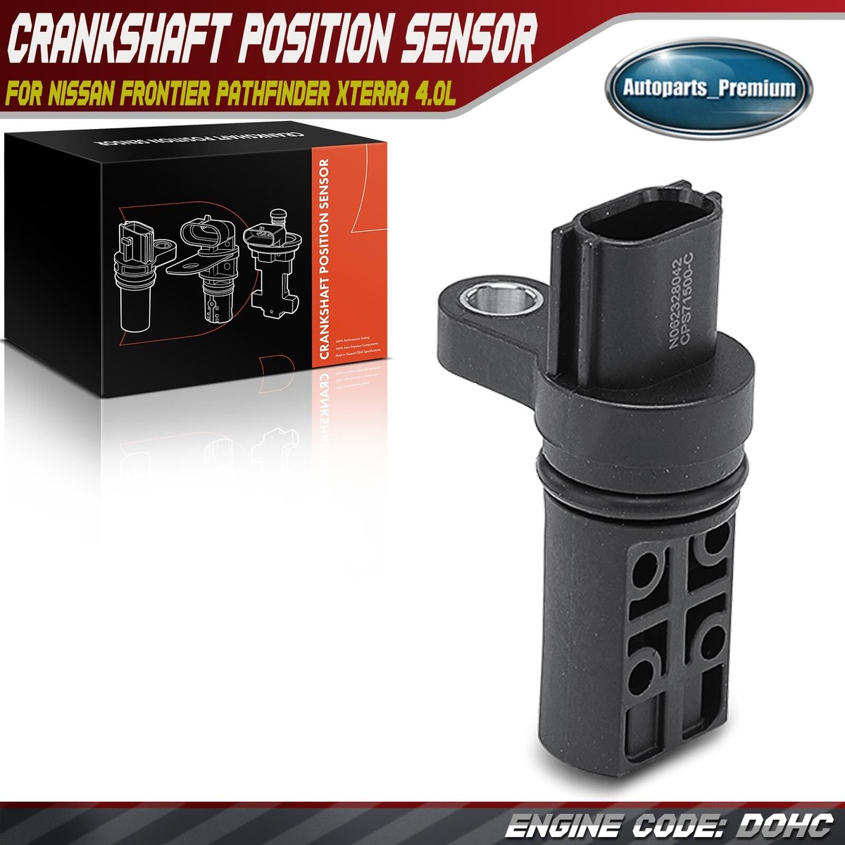 HiSport CPS0017 Crankshaft Position Sensor - Compatible With Nissan Frontier, Pathfinder, Xterra, NV Vans 2008-2018 - View #10