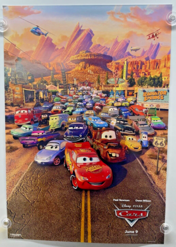 Disney Pixar Cars Movie Poster Full Cast of Cars Poster 27" x 18" - 第 1/9 張圖片