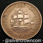 South Africa 1/2 Penny coin from a recent eBay sale