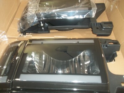 FOR 87-91 FORD F150 F250 BRONCO CHROME HOUSING AMBER CORNER