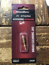 KleenBore Precision Barbed Pointed Jag 270-32 Cal Rifle #8-32 Thread - JAG228