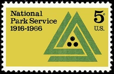 Scott 1314, the 1966 5¢ 50th Anniversary of  National Parks Issue - Mint, NH