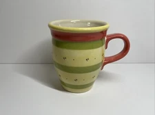 Pfaltzgraff  Secrets of Pistoulet  Red Trim Coffee Tea Mug