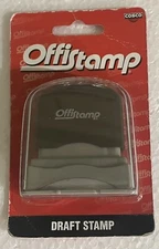 Offistamp Pre-Inked Stamp, "DRAFT”. RED Ink. New!  By Cosco