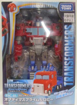 Transformers Earth Spark ESC-02 Spin Changer Optimus Prime & Robby Action Figure