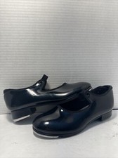 Capezio Tap Dance Shoes Excellent Black Patent Leather Girls Size 1.5N G-10