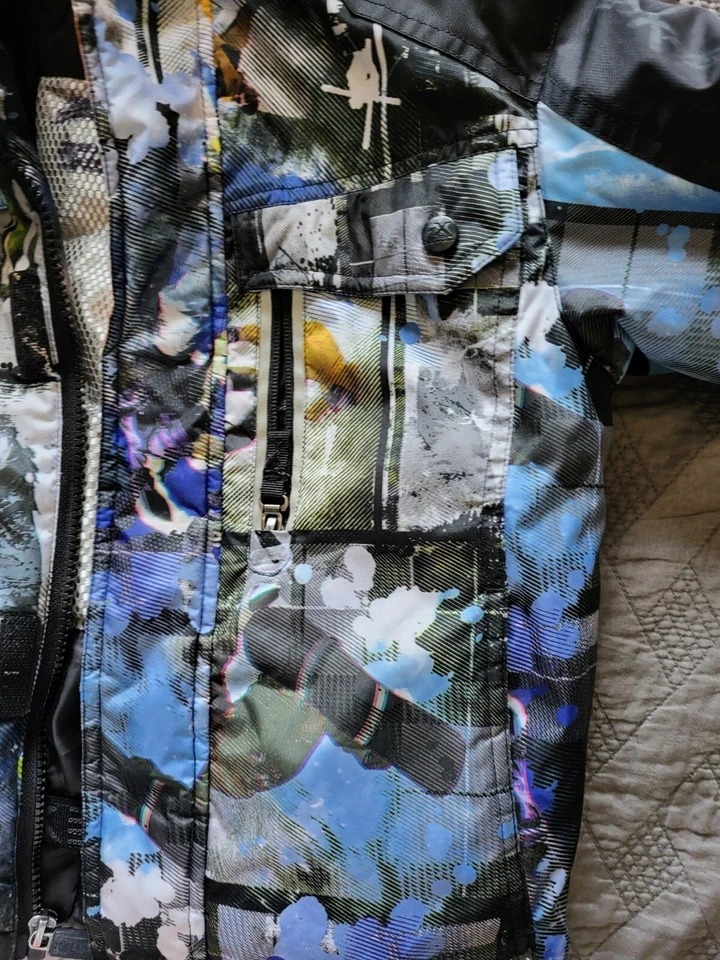 ZeroXposure Coat Boys Size 4/5 Black/Blue Polyester Lined Hooded Zip-up - Image 4 of 4