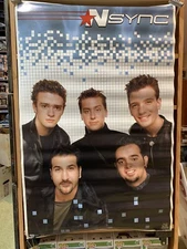 3 Older Full Sized Nsync 2000-01 ZeeKs Original Poster Lot FUNKY Music Boy Band