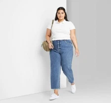 Women's Super-High Rise Straight Jeans - Wild Fable™ Medium Blue (Box of 6)