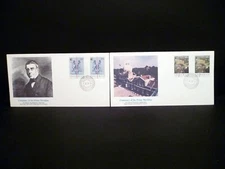 Lot of 2 pcs World Assorted Firstday Cover w/ Post Stamps 2547