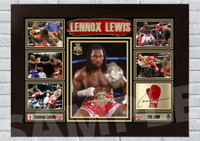 Lennox Lewis Heavyweight Boxing Legend Memorabilia/Collectable signed (#241)