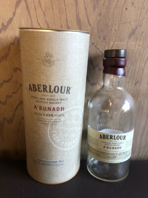 Aberlour Highland Single Malt Scotch Whisky A'Bunadh Empty