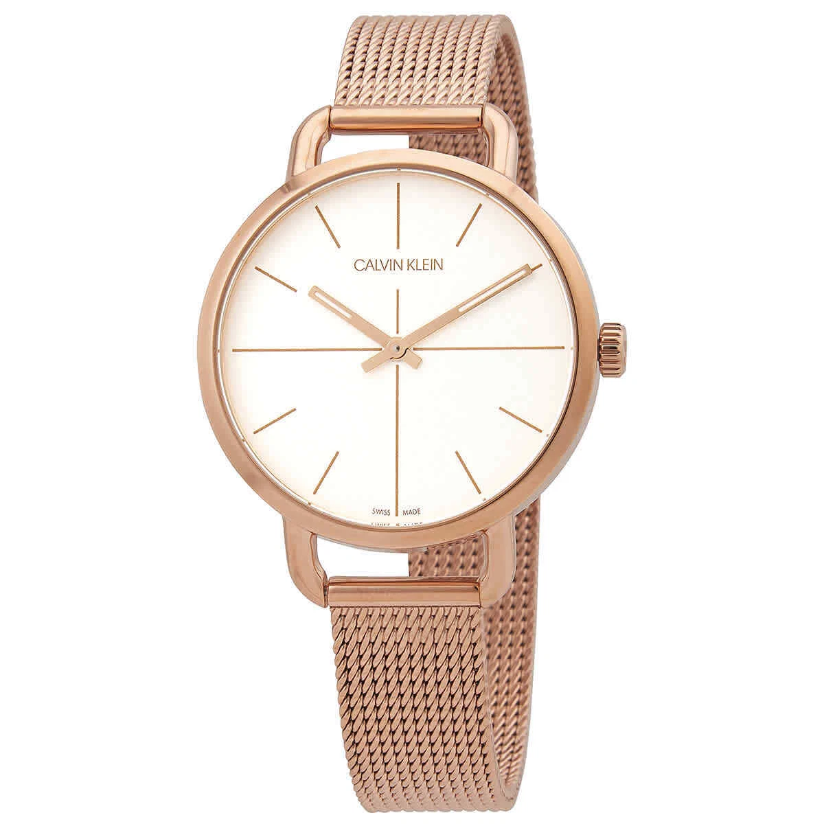 Calvin Klein Even Quartz White Dial Ladies Watch K7B23626