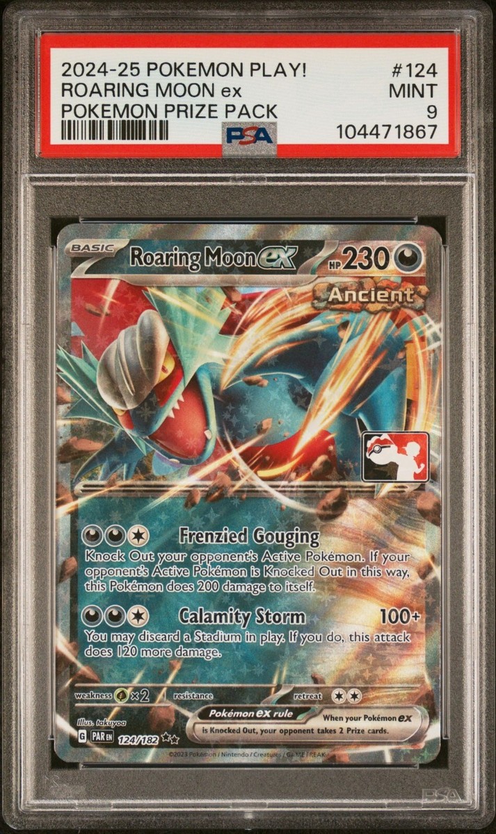 Pokemon Roaring Moon ex 124/182 Double Rare Prize Pack Series 5