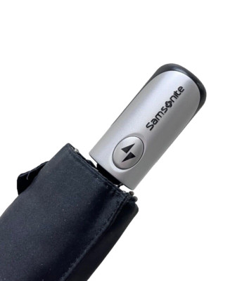 Samsonite Auto Open Auto Close Compact Foldable Umbrella Black