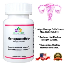 SOY IVOFLAVINA, SIBERIAN RHUBARB, BLACK COHOSH, 120 capsules, Menopause Help.