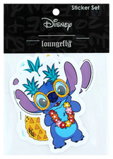 Loungefly Disney Lilo  Stitch Hawaii Sticker Set 5-pack Collectible 3.5 in Size