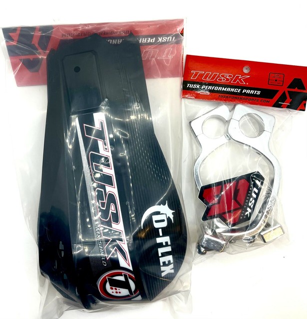 Tusk D-Flex Handguards With MX Shields Negro 1 1/8 Bar Mounts – Moto ASAP