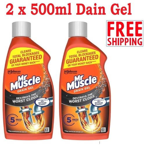 Mr Muscle Drain Unblocker Sink Drain pipes Cleaner Heavy Duty Drain Gel Unblock - Picture 67 of 90