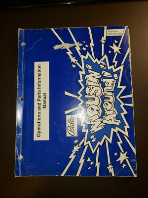 Bally MOUSIN' AROUND Original Pinball Manual with Schematics