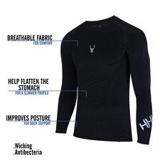 Men's Base Layer Top Body Armour Compression Under Shirts Skins Gym Fit Sports