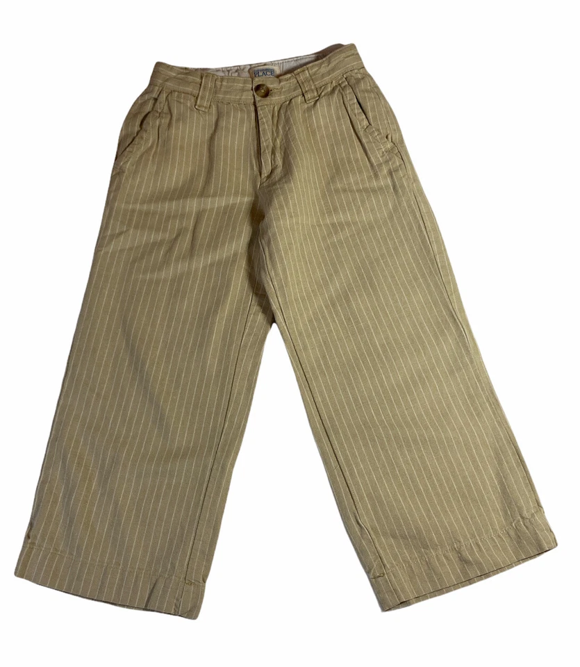 Pantalón de vestir The Children's Place niño talla 4 beige -n- Foto 2 de 4