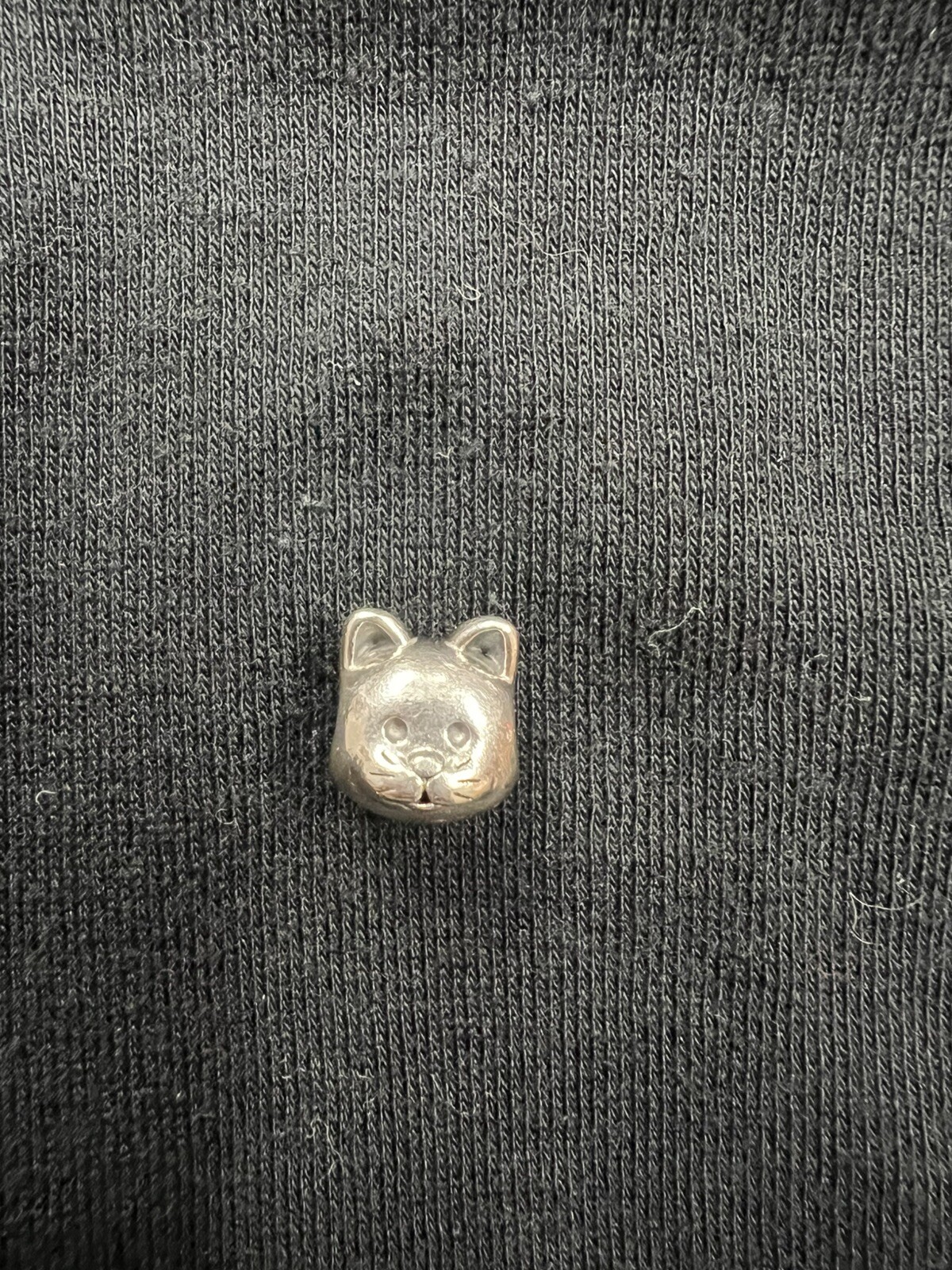 PANDORA Authentic Curious Cat Charm 791706 Sterling Silver