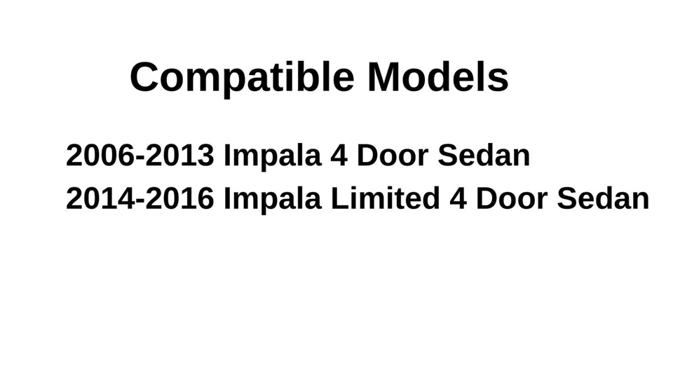 Fits 06-13 Chevrolet Impala 14-16 Impala Limited Rear Window Back Glass Heated   Foto 3 de 4