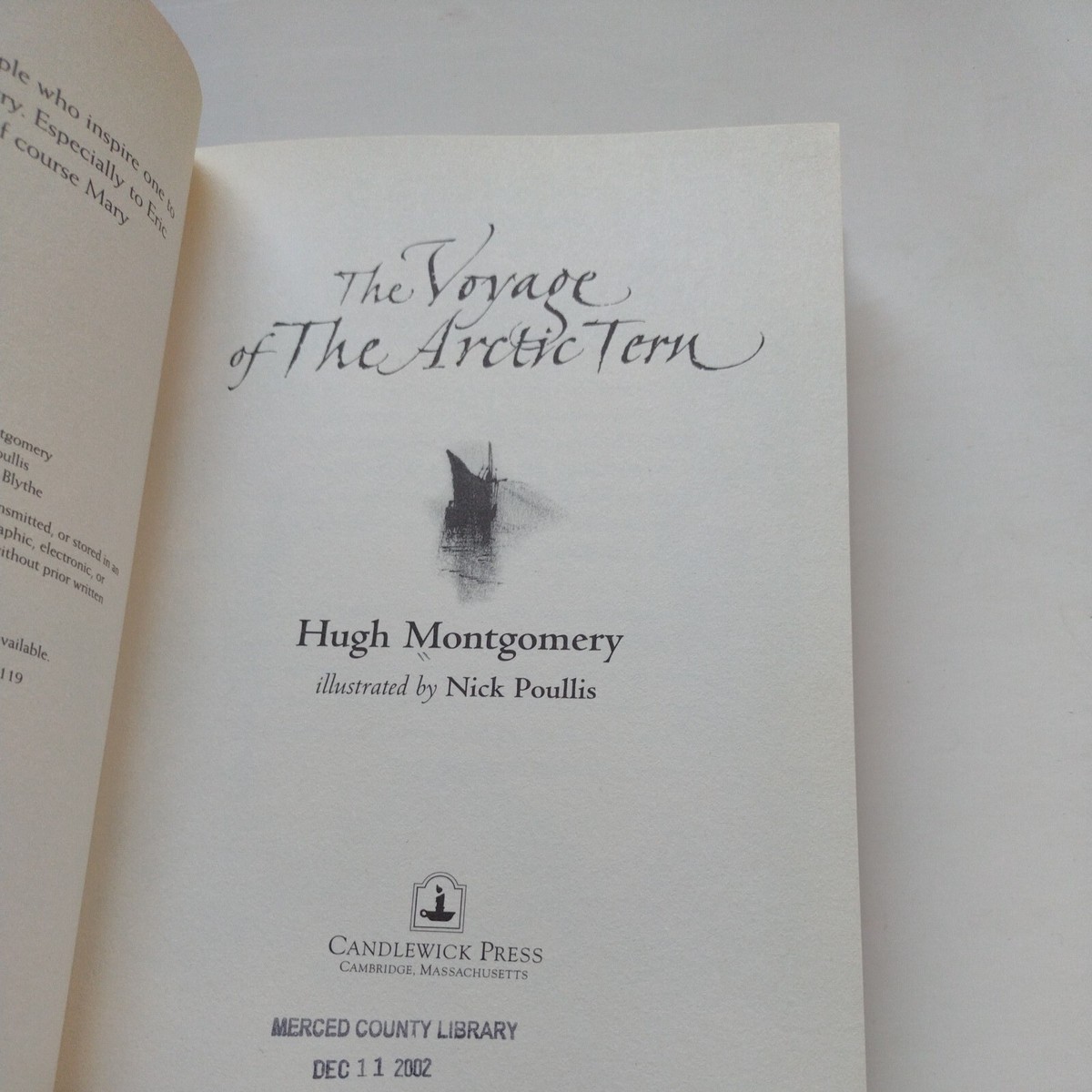 Voyage of the Arctic Tern by Hugh Montgomery (2002, Hardcover