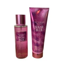 Victoria's Secret Sugar Blur Vanilla, Amber Fragrance Mist  Body Lotion Set