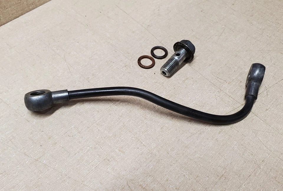 KAWASAKI 32032-1084 CULATA LÍNEA DE ACEITE TUBO BANJO KZ400 KZ440 LTD 1975-83 Foto 2 de 3