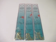 18 FISH HOOKS SNELLED BEADED GOLD BAITHOLDER PORGY SEA BASS RIG 12" MONO CHOICE