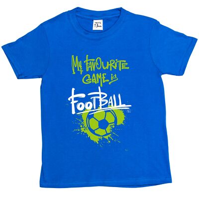 1 Tee Kinder Jungen My Favourite Game Is Fußball T-Shirt