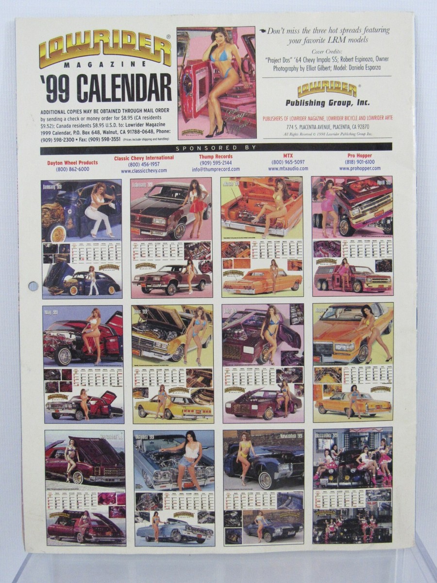 lo_fi 　Men's Magazines Vol.1&2 Lowrider Magazine/ Calendar Back Issue 1996-2000 **YOU PICK