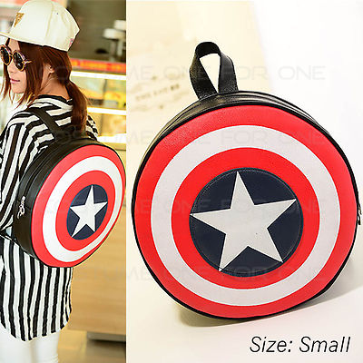 Marvel Red, White & Navy Captain America Shield Backpack and Wallet Set Marvel Captain America Civil War New With Tags Backpack | eBay main image 4