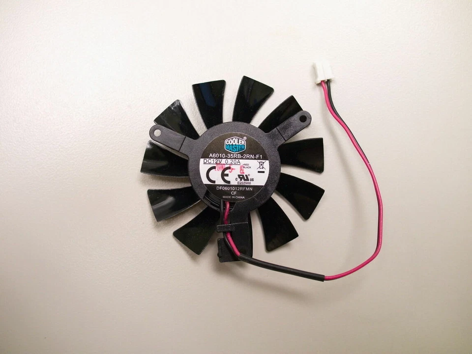 Cooler Fan For XFX HD5570 5670 6570 6670 GT240 DF0601012RFMN 55mm Graphics Card - Image 2 of 3